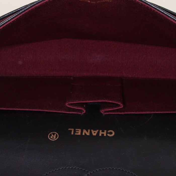 Borsa Chanel Timeless in pelle trapuntata blu marino - Detail D3