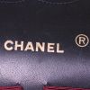 Chanel Timeless handbag in navy blue quilted leather - Detail D4 thumbnail
