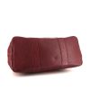 Shopping bag Hermes Garden in tela rossa e pelle togo rossa - Detail D4 thumbnail