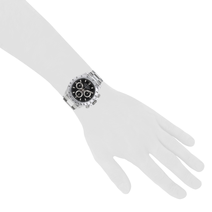 Rolex Daytona Automatique watch in stainless steel Ref: 116520 Circa 2009 - Detail D1