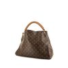 Bolso de mano Louis Vuitton Artsy modelo mediano en lona Monogram marrón y cuero natural - 00pp thumbnail