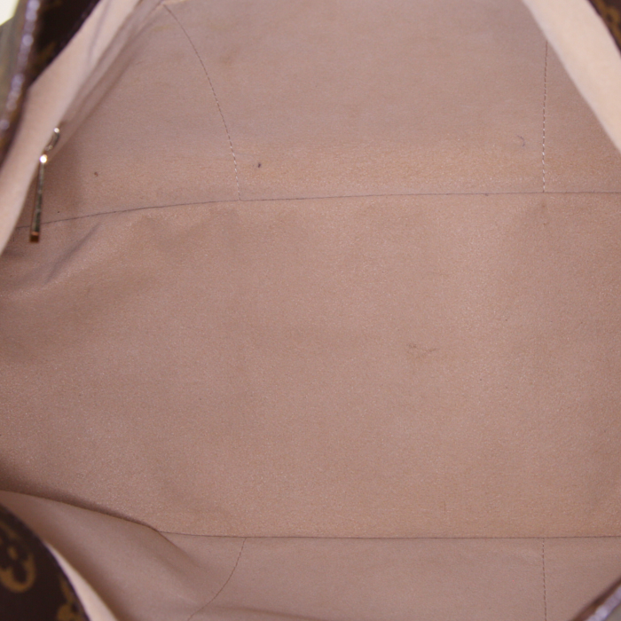 Borsa Louis Vuitton Artsy modello medio in tela monogram marrone e pelle naturale - Detail D2