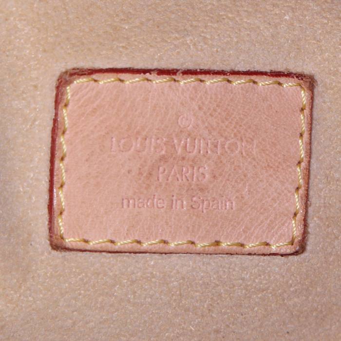 Borsa Louis Vuitton Artsy modello medio in tela monogram marrone e pelle naturale - Detail D3