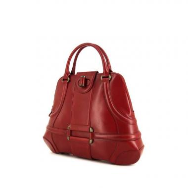 Bolso de mano Alexander McQueen en cuero rojo