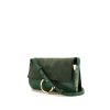 Chloé Faye small model shoulder bag in green leather - 00pp thumbnail