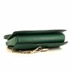 Chloé Faye small model shoulder bag in green leather - Detail D4 thumbnail