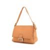Fendi Big Mama bag worn on the shoulder or carried in the hand in beige grained leather - 00pp thumbnail