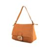 Fendi Big Mama bag worn on the shoulder or carried in the hand in brown grained leather - 00pp thumbnail