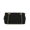 Chanel Choco bar handbag in black quilted jersey - 360 thumbnail
