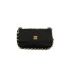 Chanel shoulder bag in black satin - 360 thumbnail