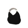 Yves Saint Laurent Mombasa handbag in black velvet - 00pp thumbnail