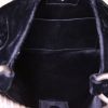 Bolso de mano Yves Saint Laurent Mombasa en terciopelo negro - Detail D2 thumbnail