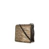 Saint Laurent shoulder bag in gold python and black leather - 00pp thumbnail