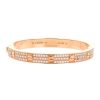 Cartier Love pavé bracelet in pink gold and diamonds, size 16 - 00pp thumbnail