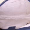 Bolso de mano Gucci Jackie en lona multicolor beige y cuero azul marino - Detail D2 thumbnail