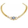 Cartier 1980's necklace in yellow gold,  sapphire and diamonds - 00pp thumbnail