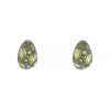 Pomellato Tabou earrings in pink gold,  silver and peridots - 00pp thumbnail