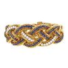 Bracelet époque années 60 Boucheron en or jaune,  saphirs et diamants - 00pp thumbnail