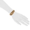 Boucheron 1960's bracelet in yellow gold,  sapphires and diamonds - Detail D1 thumbnail