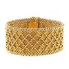 Vintage 1970's cuff bracelet in yellow gold - 00pp thumbnail