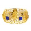Vintage bracelet in 14 carats yellow gold and lapis-lazuli - 00pp thumbnail