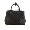 Louis Vuitton Montaigne handbag in black empreinte monogram leather - 360 thumbnail