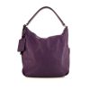 Yves Saint Laurent Multy handbag in purple leather - 360 thumbnail