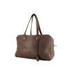 Hermes Victoria handbag in brown togo leather - 00pp thumbnail