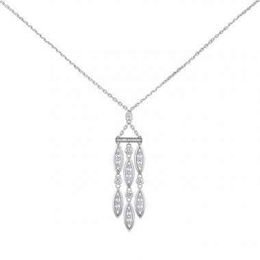 Chaumet necklace in white gold and diamonds