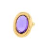 Half-articulated Poiray Indrani large model ring in yellow gold and amethyst - 00pp thumbnail