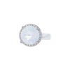 Poiray Fille Cabochon ring in white gold,  quartz and diamonds - 00pp thumbnail