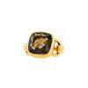 Half-articulated Poiray large model ring in yellow gold and smoked quartz - 00pp thumbnail