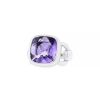 Half-articulated Poiray Indrani large model ring in white gold and amethyst - 00pp thumbnail