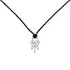 Poiray Coeur large model pendant in white gold and diamonds - 00pp thumbnail
