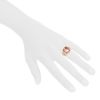 Half-articulated Poiray Indrani large model ring in pink gold and quartz - Detail D1 thumbnail