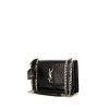 Saint Laurent Sunset shoulder bag in black leather - 00pp thumbnail