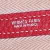 Hermes Garden shopping bag in red togo leather - Detail D3 thumbnail