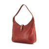 Hermès Trim bag worn on the shoulder or carried in the hand in red Courchevel leather - 00pp thumbnail