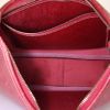 Sac porté épaule ou main Hermès Trim en cuir Courchevel rouge - Detail D2 thumbnail