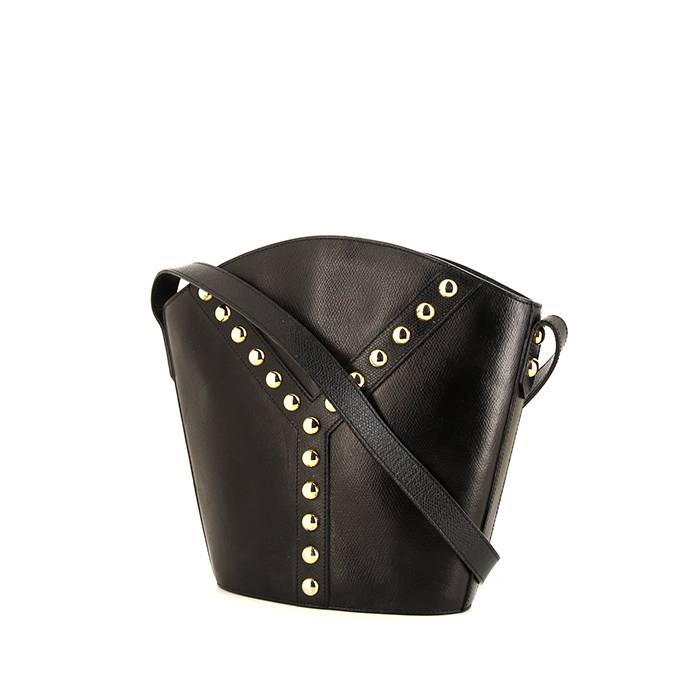 Saint Laurent Vintage shoulder bag in black leather - 00pp