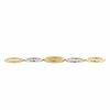 Pomellato Tubolare ring in yellow gold and white gold - Detail D1 thumbnail