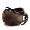 Louis Vuitton Palm Springs backpack in brown monogram canvas and black leather - Detail D4 thumbnail