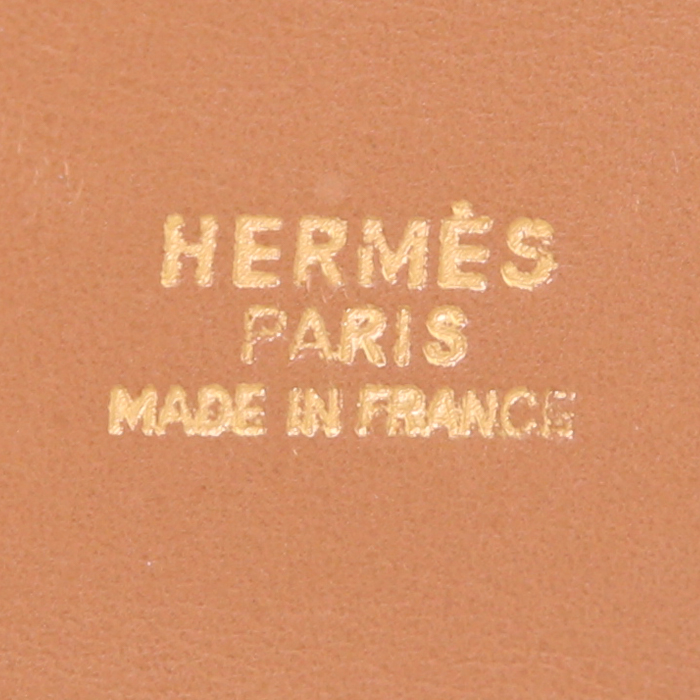 Cintura Hermes Médor in pelle Epsom gold - Detail D1