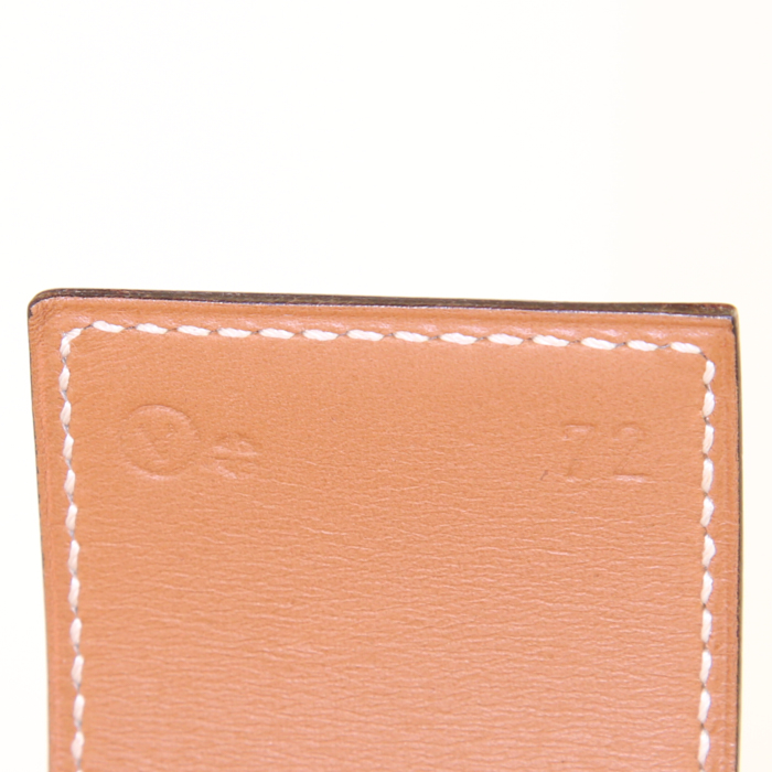 Hermes Médor belt in gold epsom leather - Detail D2