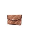 Dior Vintage pouch in burgundy monogram canvas Oblique and burgundy leather - 00pp thumbnail