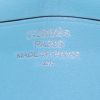 Billetera Hermès  Bearn en cuero swift Bleu Atoll y piel de lagarto verde - Detail D3 thumbnail