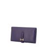 Hermès Béarn wallet in Bleu Saphir epsom leather - 00pp thumbnail