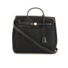 Hermes Herbag bag worn on the shoulder or carried in the hand in black canvas and black leather - 360 thumbnail