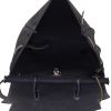 Hermes Herbag bag worn on the shoulder or carried in the hand in black canvas and black leather - Detail D3 thumbnail