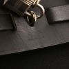 Sac porté épaule ou main Hermes Herbag en toile noire et cuir noir - Detail D4 thumbnail